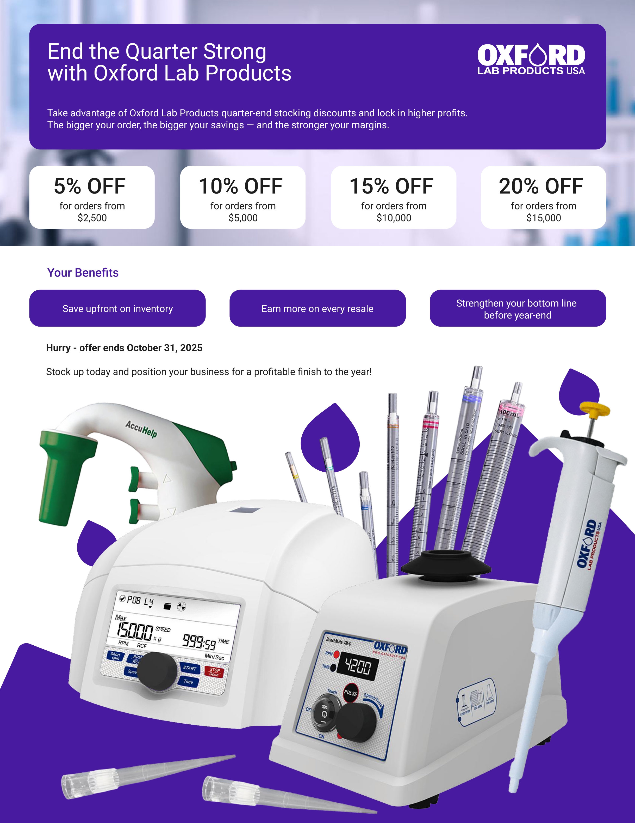 End the Quarter Strong with Oxford Lab Products